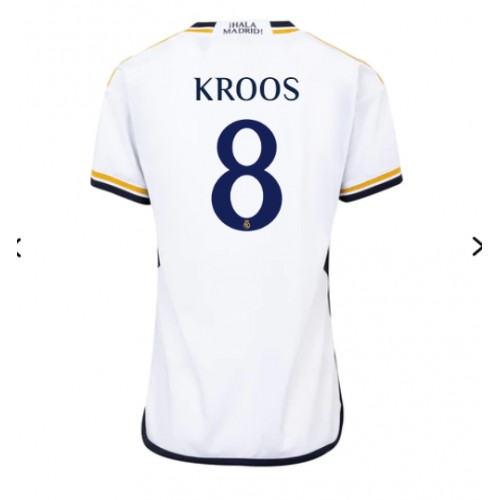 Fotballdrakt Dame Real Madrid Toni Kroos #8 Hjemmedrakt 2023-24 Kortermet